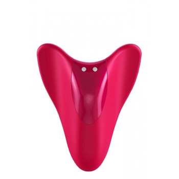 Satisfyer High Fly Rojo Mini Vibrador Dedo Recargable 12 modos